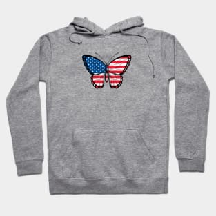 American Flag Butterfly Hoodie